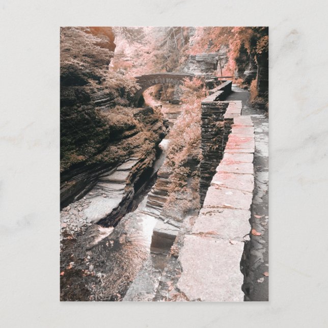 Postal soñación de puente de piedra (Anverso)