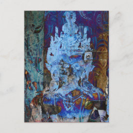 Postal Soñador Azul de Emanación Dakini