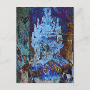 Postal Soñador Azul de Emanación Dakini