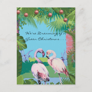 Postal Soñamos con un Navidad verde personalizado