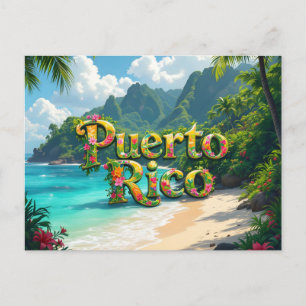 Postal Soñando con Puerto Rico
