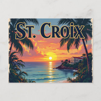 Postal Soñando con St Croix