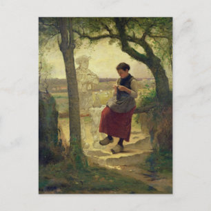 Postal Soñando con su amor, 1901