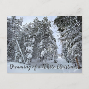 Postal Soñando con un Navidad blanco