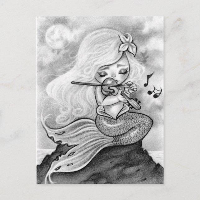 Postal sonata para sirena (Anverso)