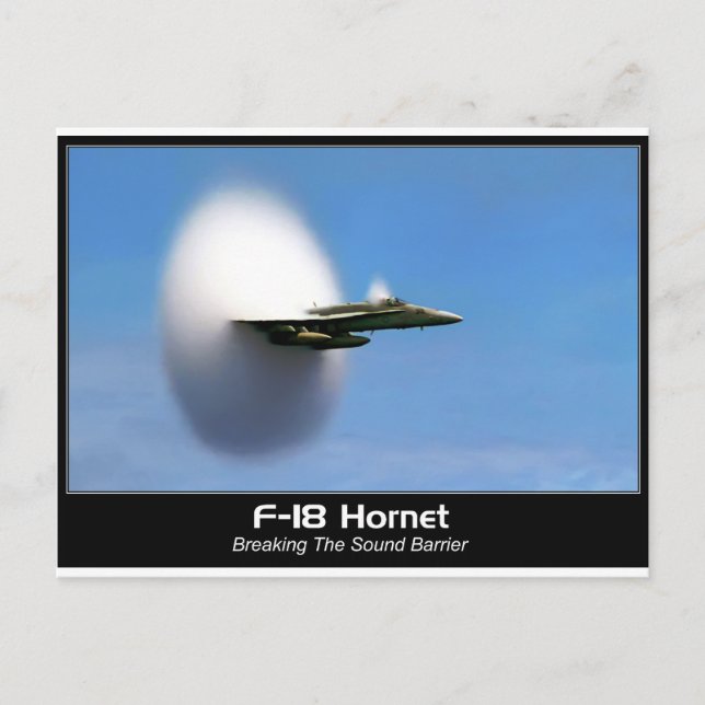 Postal Sonic Boom F-18 Hornet (Anverso)