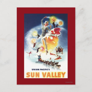 Postal Sonja Henje Montage del Poster de Sun Valley