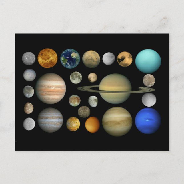 Postal Sonnensystem (Anverso)