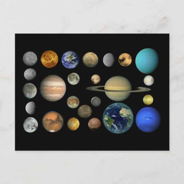 Postal Sonnensystem (Anverso)