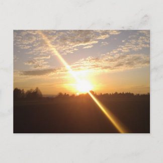 Postal Sonnenuntergang über Wiesbaden und Mainz