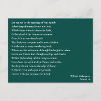 Sonnet 116Permítanme no casarme con las mentes ver