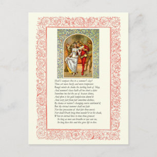 Postal Sonnet # 18 de William Shakespeare