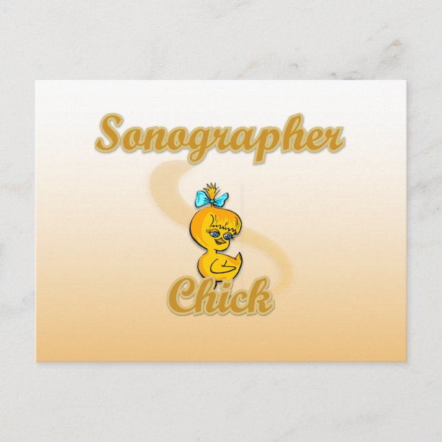Postal Sonógrafo Chick (Anverso)