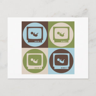 Postal Sonogramas de arte pop