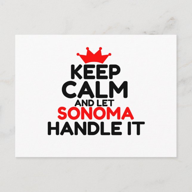 POSTAL SONOMA (Anverso)