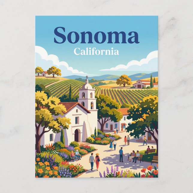 Postal Sonoma California (Anverso)
