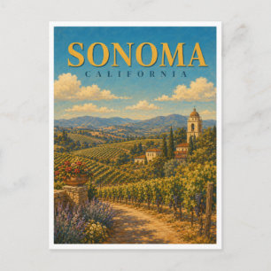Postal Sonoma California Wine Country GeoSaga