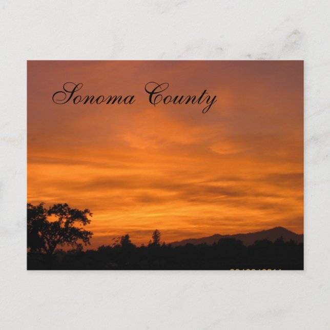 Postal Sonoma Sunset (Anverso)