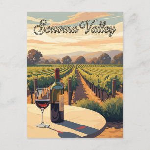 Postal Sonoma Valley California Travel
