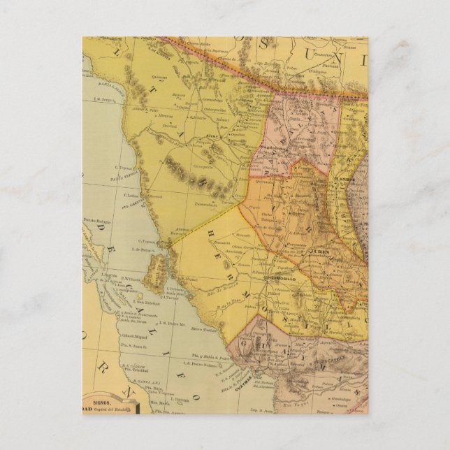 Postal Sonora (Anverso)