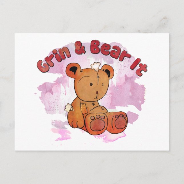 Postal sonreír y aguantar (Anverso)