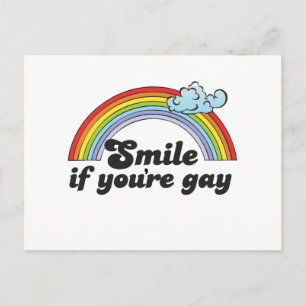 POSTAL SONRÍA SI ERES GAY
