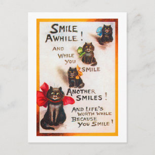 Postal Sonríe gatos, Louis Wain