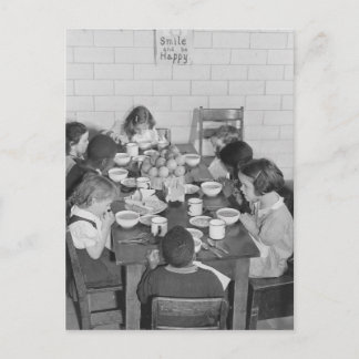 Postal Sonríe y sé feliz - Vintage