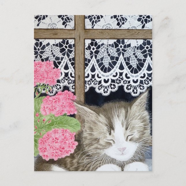 Postal Sonriendo al sol (Anverso)