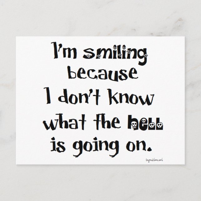 Postal Sonriente (Anverso)