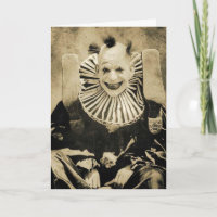 Postal sonriente de Payaso raro en Victoria