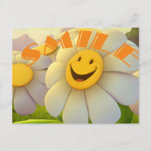 Postal Sonrisa alegre de Daisies