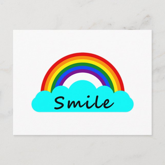 Postal Sonrisa - Arcoíris LGBT (Anverso)