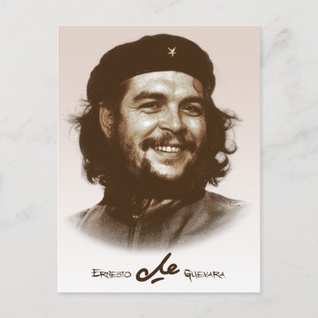 Postal Sonrisa de Ernesto Che Guevara (Anverso)