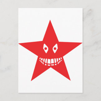 Postal sonrisa de estrella roja