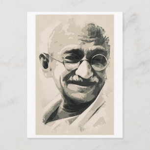 Postal Sonrisa de Ghandi