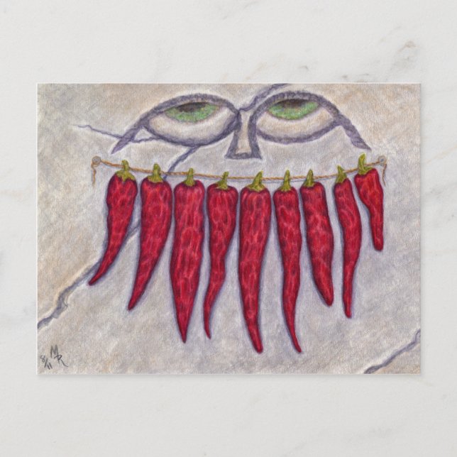 Postal Sonrisa de pimienta seca (Anverso)