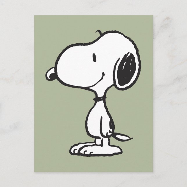 Postal Sonrisa de Snoopy Risita Risa (Anverso)