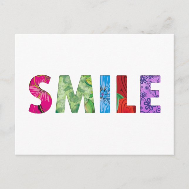 Postal Sonrisa Happy Quote 02 (Anverso)