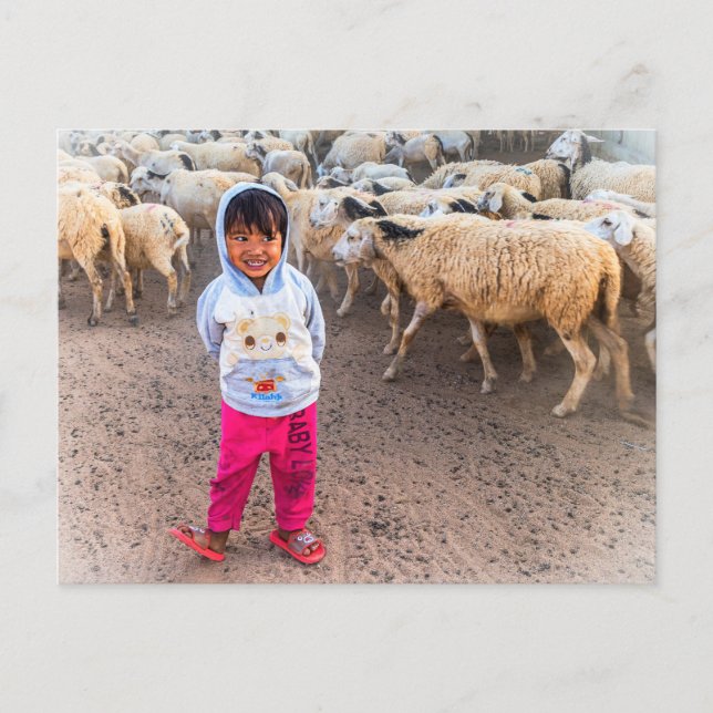 Postal Sonrisa inocente © (Anverso)