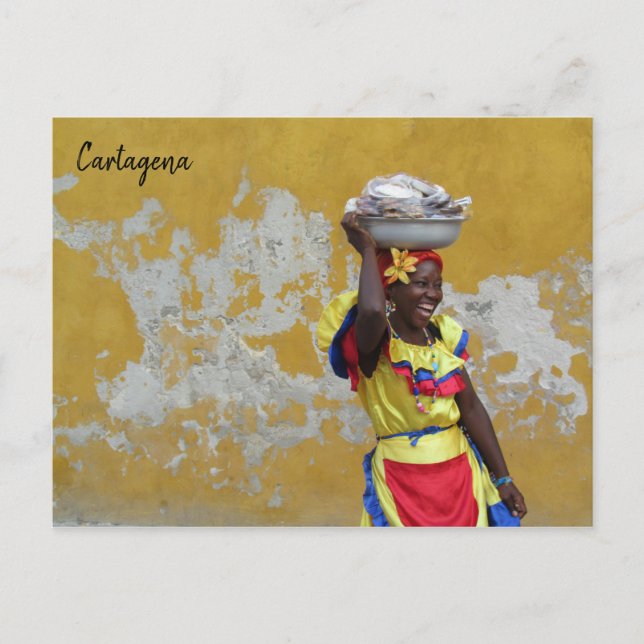 Postal sonrisas de cartagena (Anverso)