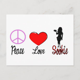 Postal sookie de amor de paz