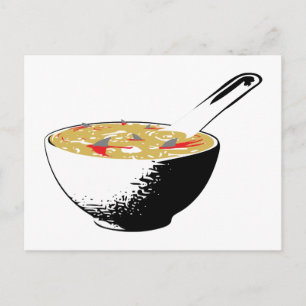Postal sopa de aleta de tiburón