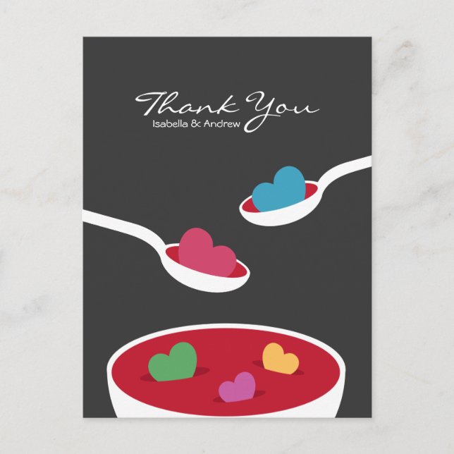 Postal Sopa de amor (Anverso)