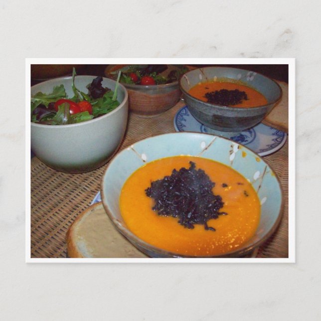 Postal Sopa de Creamy Carrot (Anverso)