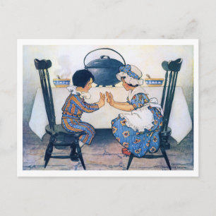 Postal Sopa de Haba Ancha, Jessie Willcox Smith