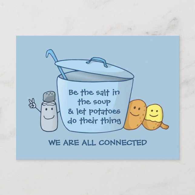 Postal Sopa de papa salada (Anverso)