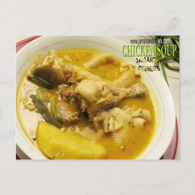 Postal Sopa de pollo (Anverso)