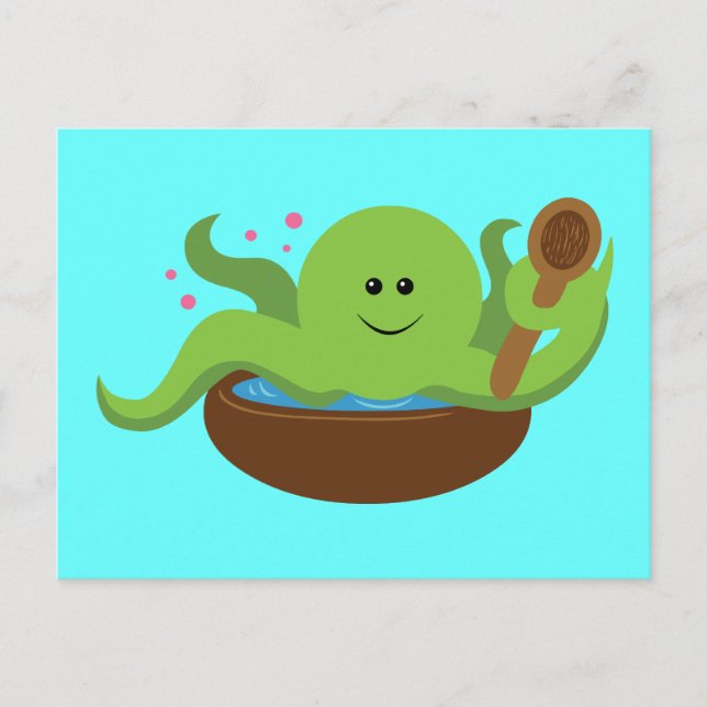 Postal Sopa de pulpo (Anverso)