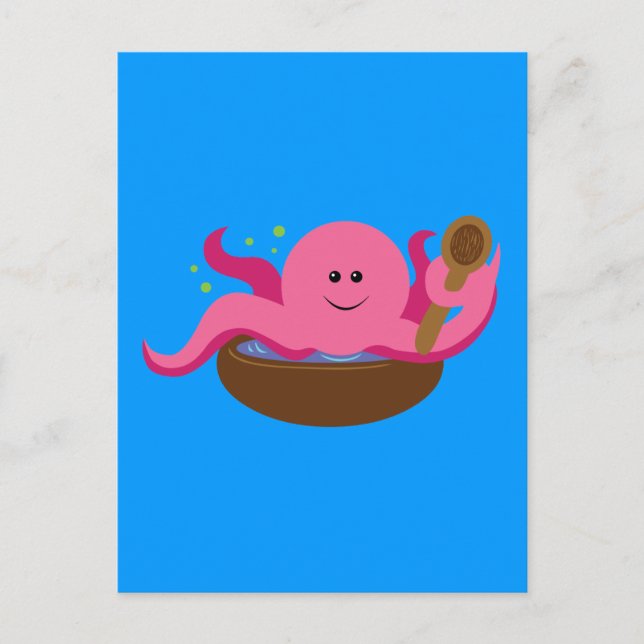 Postal Sopa de pulpo (Anverso)